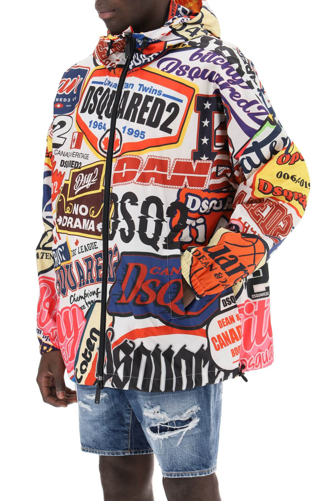 Logomania Windbreaker Jacket - Dsquared2 - Men