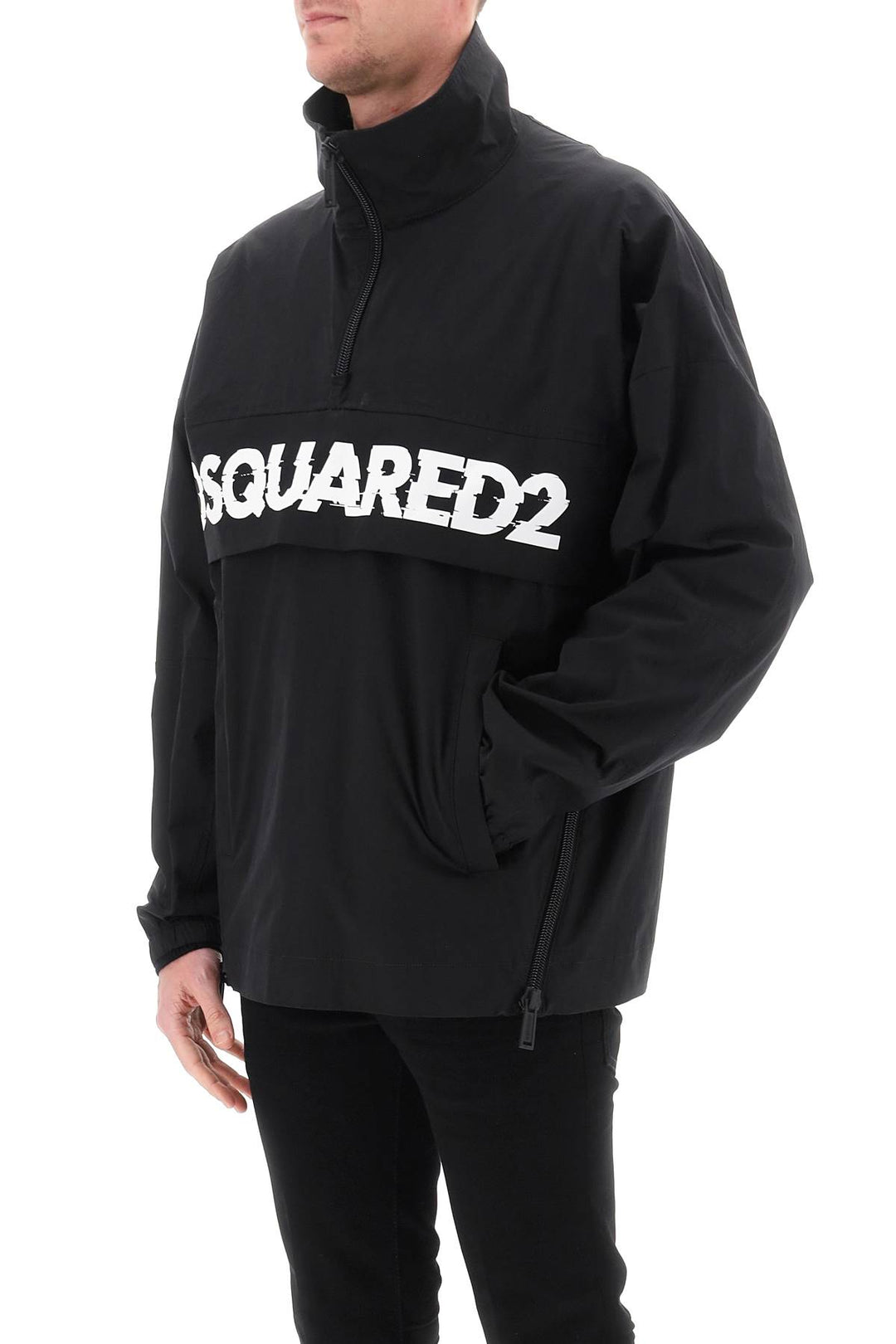 Anorak With Logo Print - Dsquared2 - Men