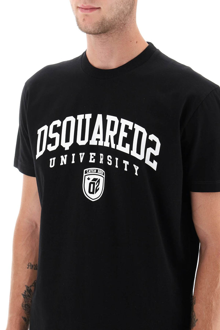 College Print T Shirt - Dsquared2 - Men