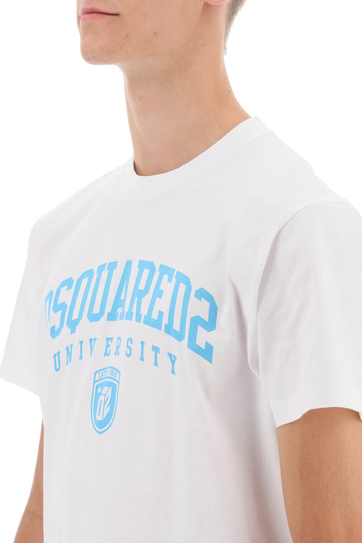 College Print T Shirt - Dsquared2 - Men