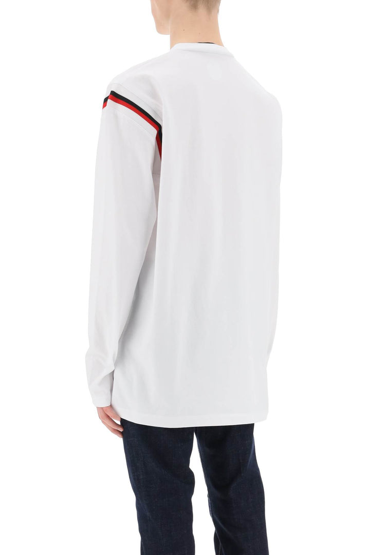 Long Sleeved Varsity T Shirt - Dsquared2 - Men