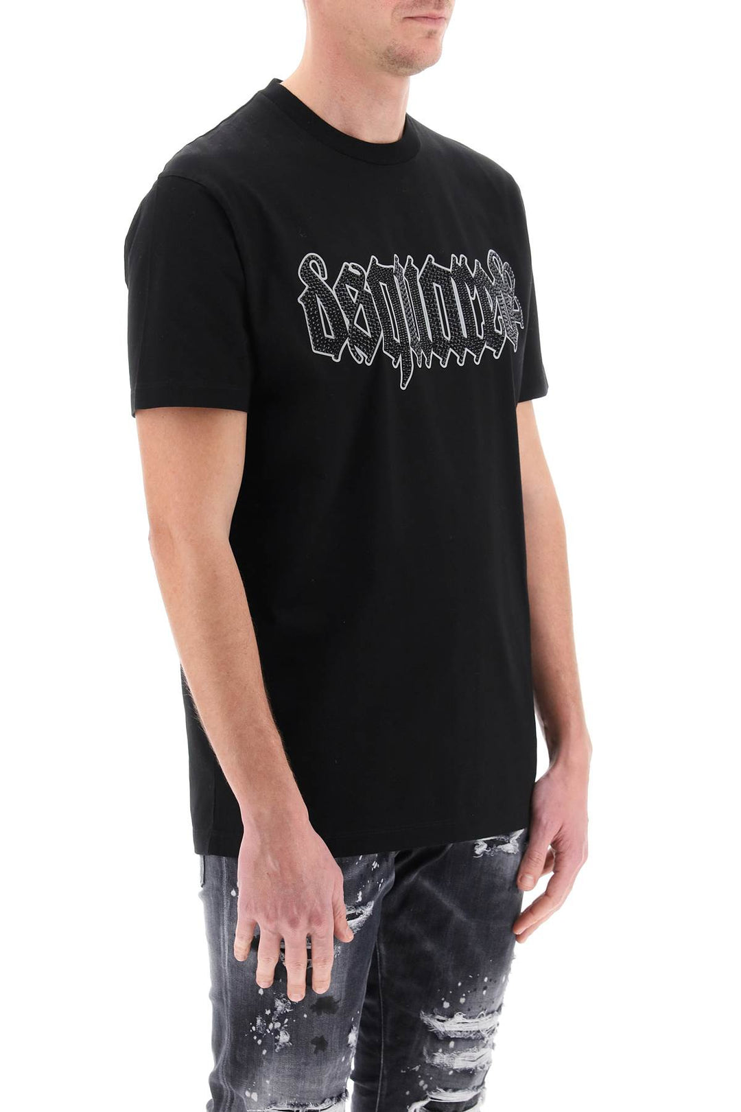 Embellished Cool Fit T Shirt - Dsquared2 - Men