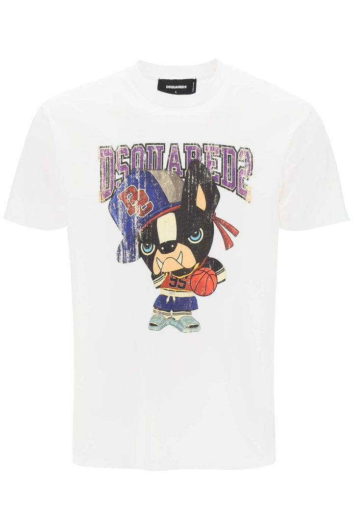 Cool Fit T Shirt With Graphic Print - Dsquared2 - Men