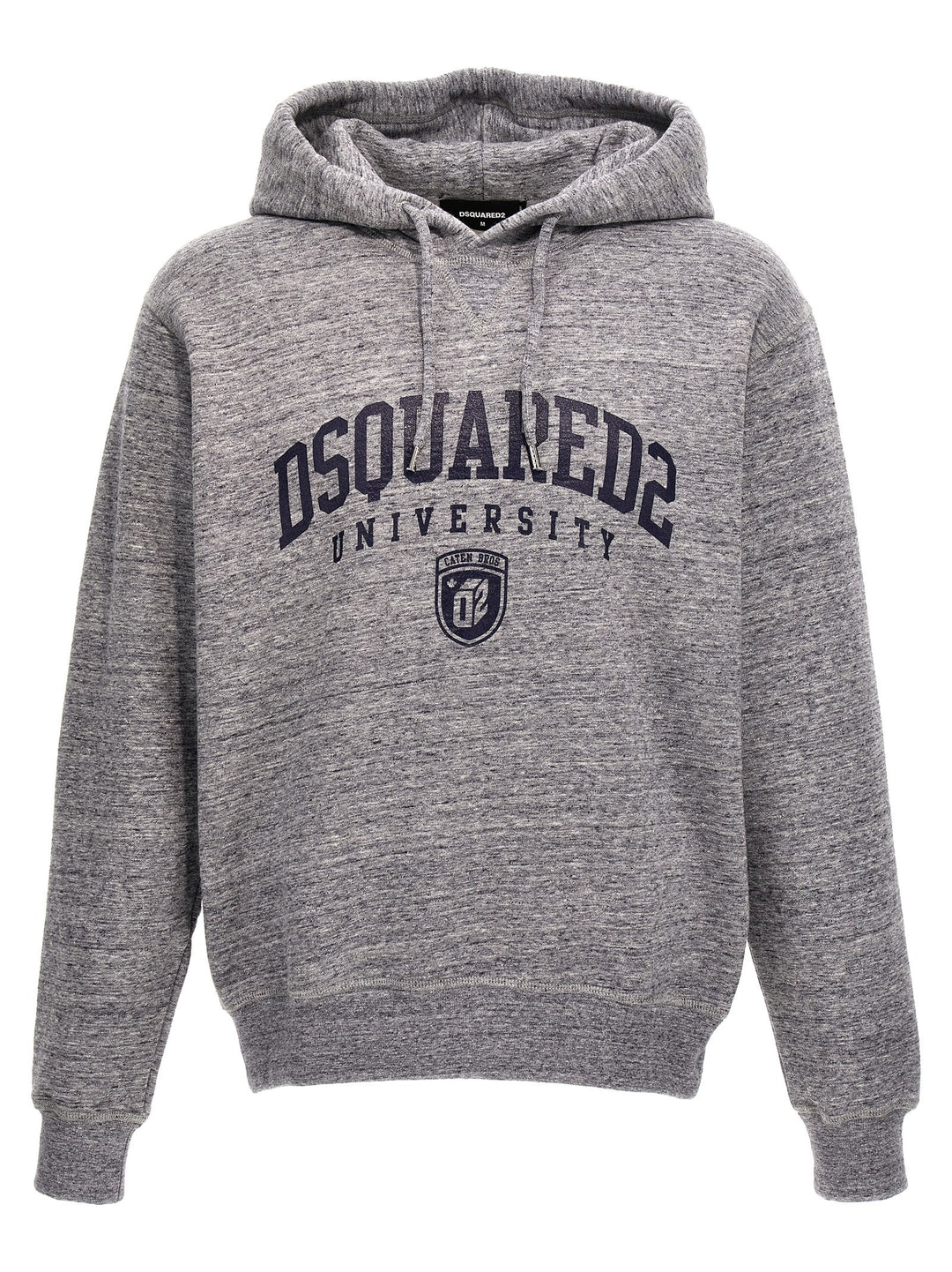 Logo Print Hoodie Sweatshirt Gray