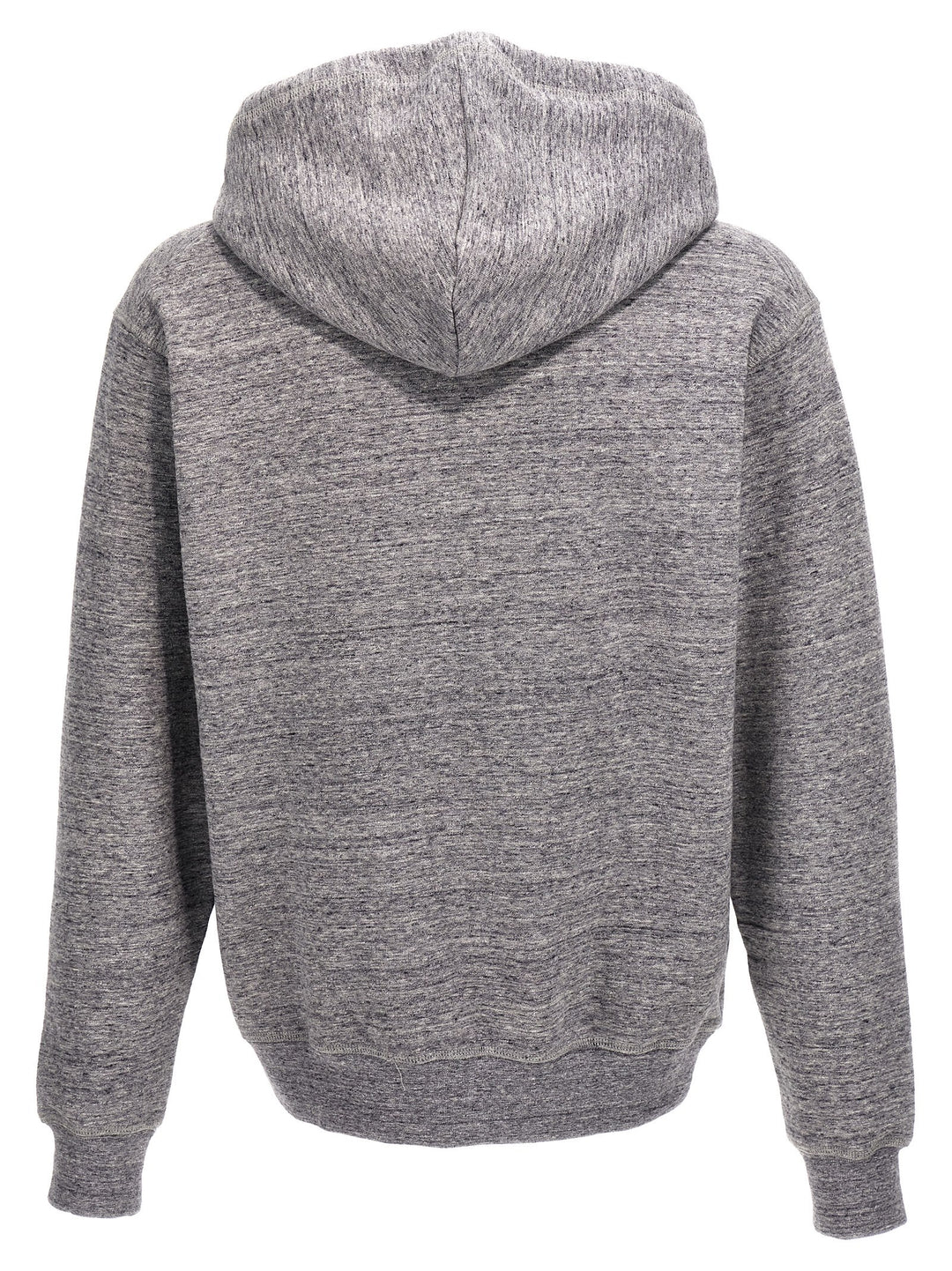 Logo Print Hoodie Sweatshirt Gray