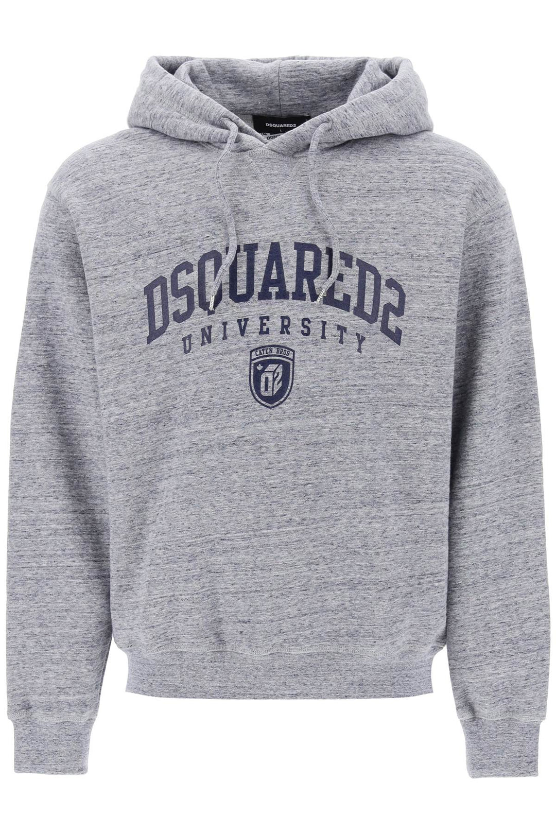 Logo Print Melange Hoodie - Dsquared2 - Men