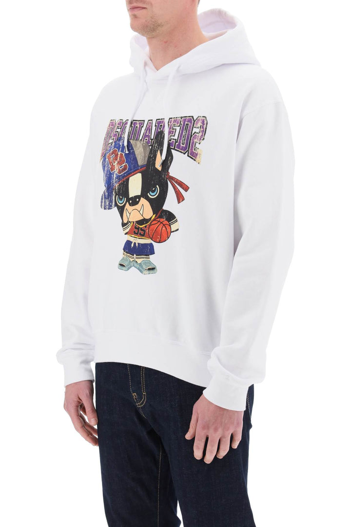 Cool Fit Printed Hoodie - Dsquared2 - Men