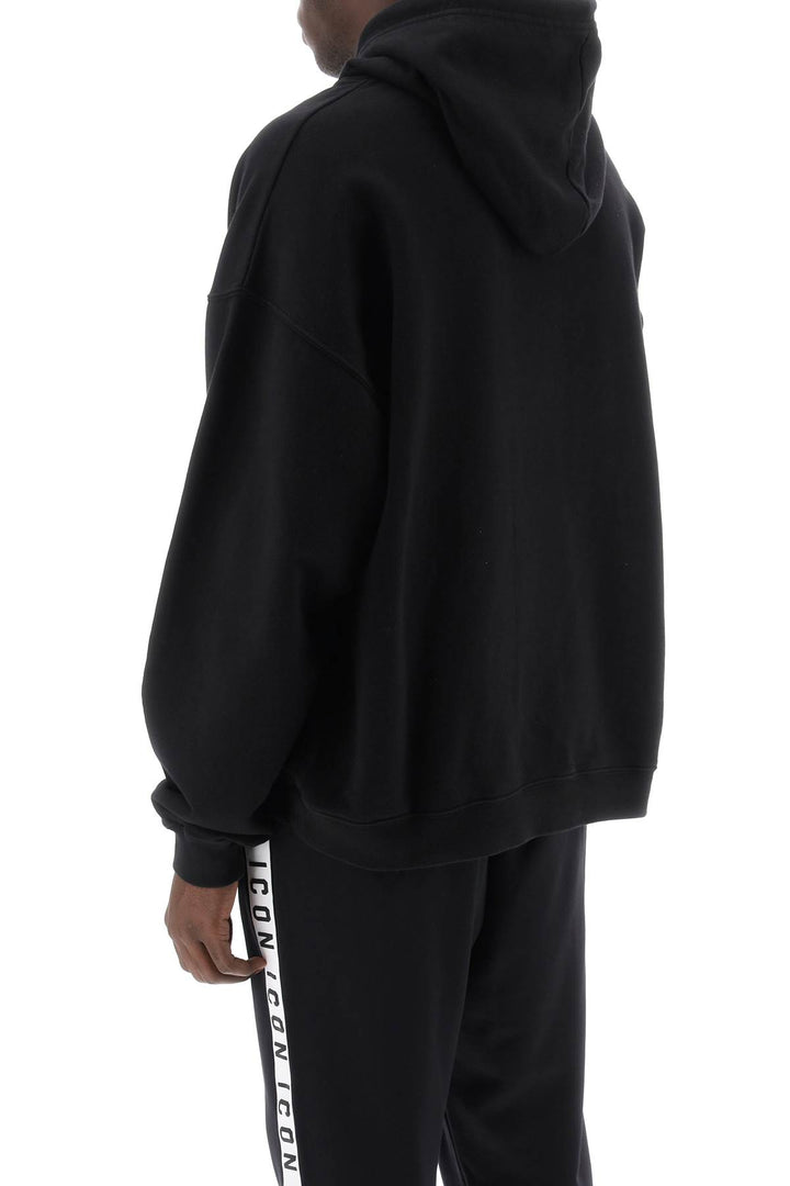 Hoodie With Logo Print - Dsquared2 - Men