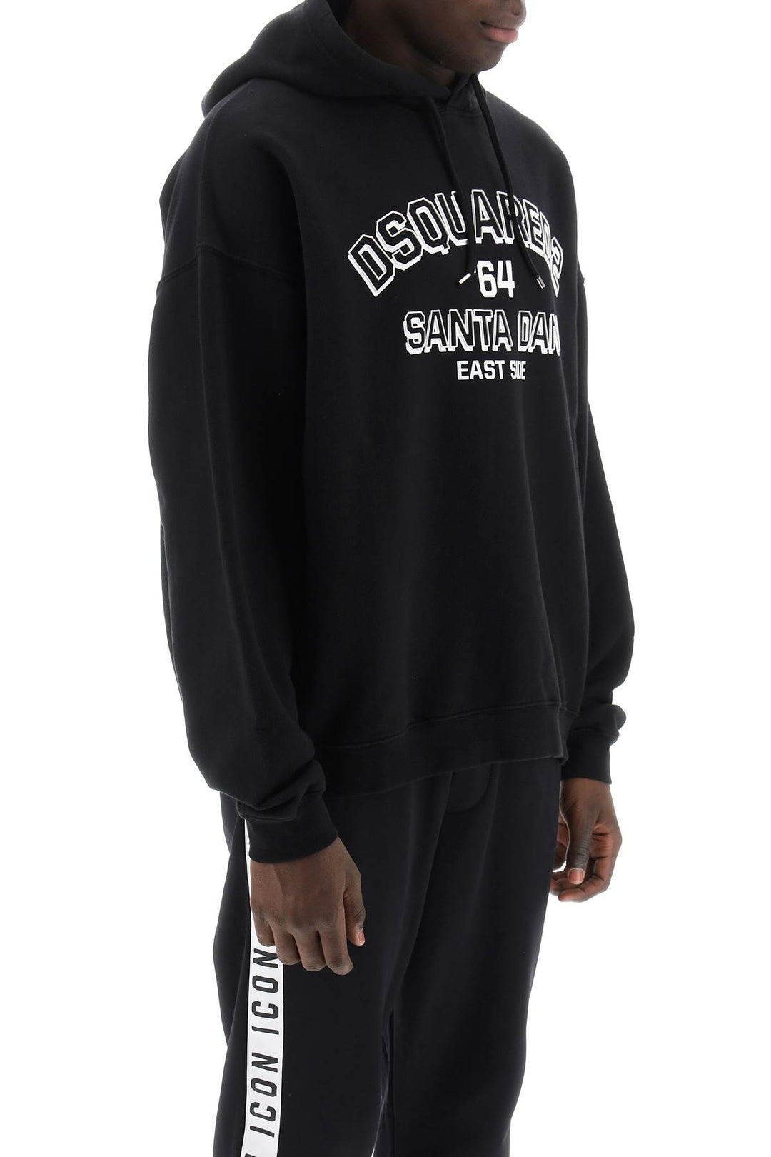 Hoodie With Logo Print - Dsquared2 - Men