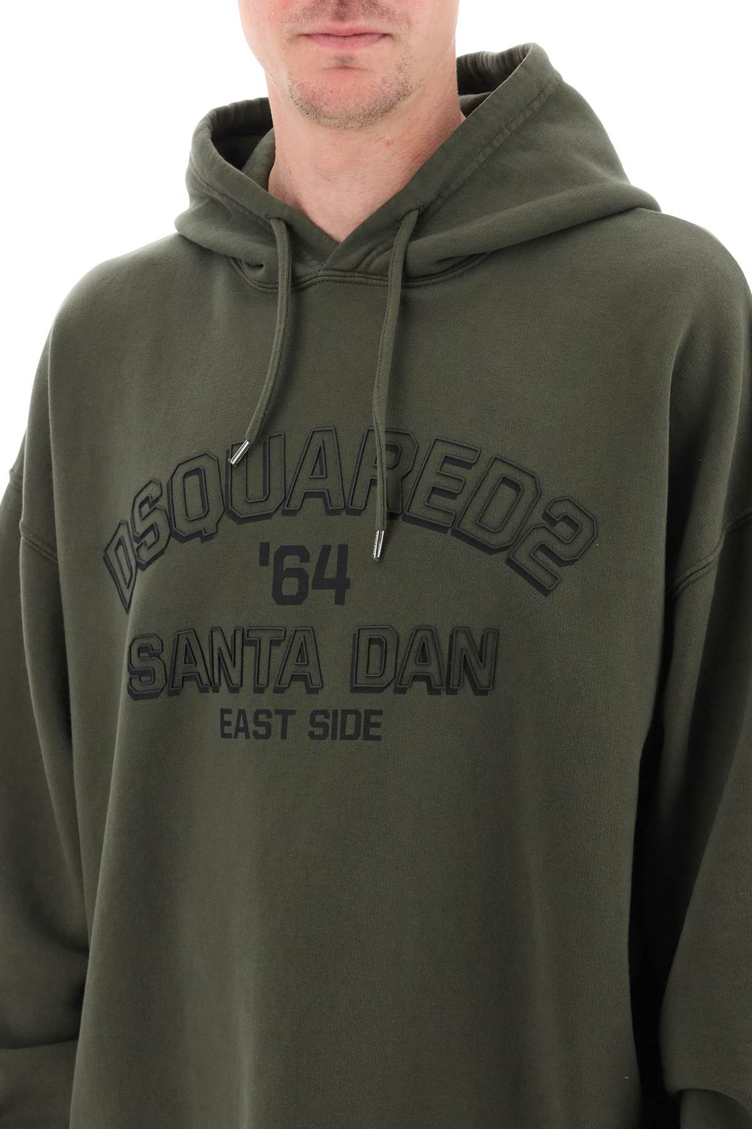 Hoodie With Logo Print - Dsquared2 - Men