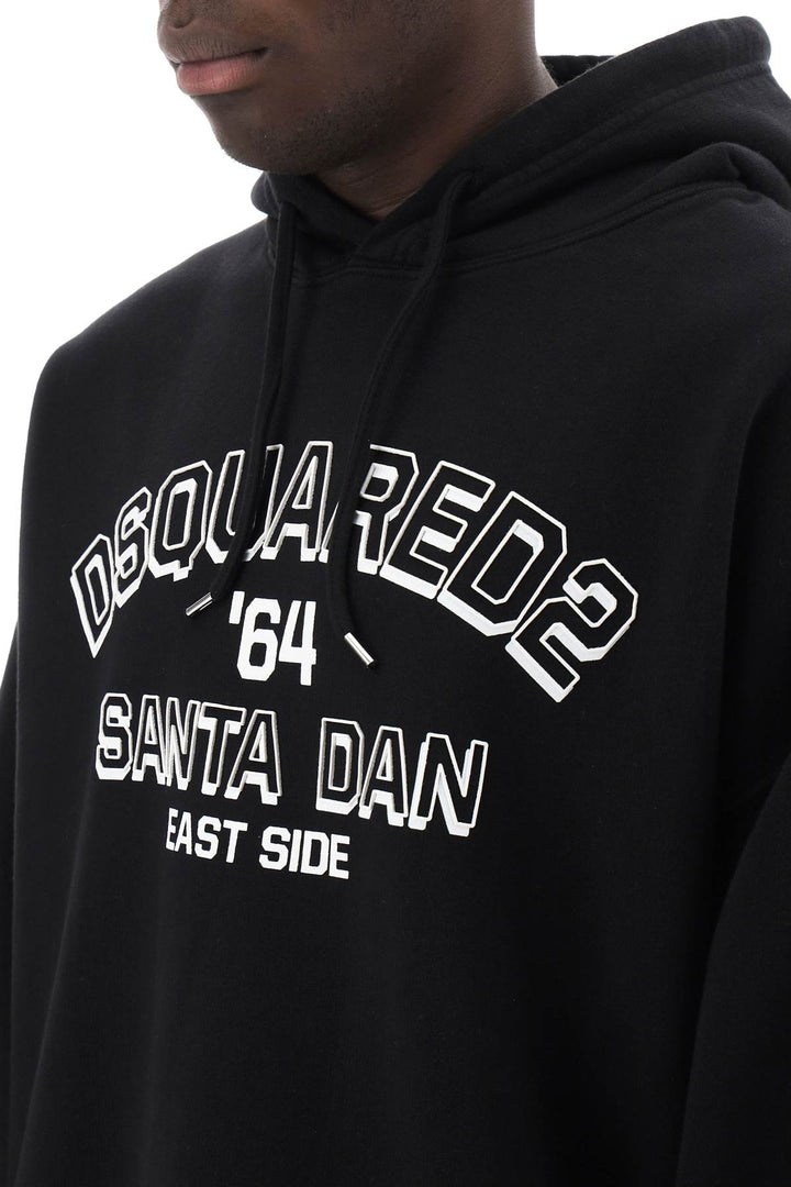 Hoodie With Logo Print - Dsquared2 - Men