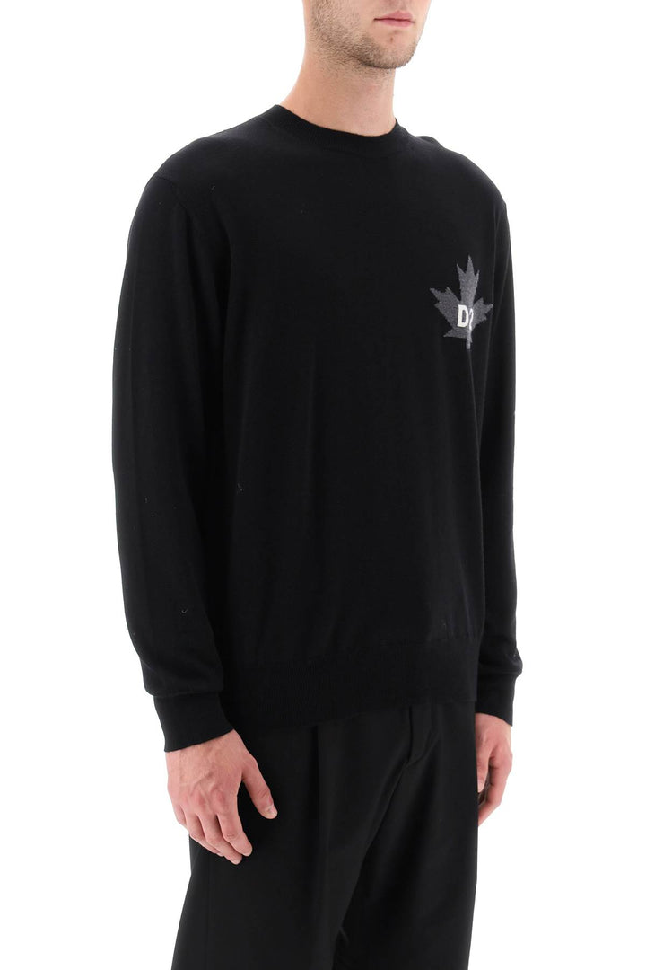 D2 Leaf Wool Sweater - Dsquared2 - Men