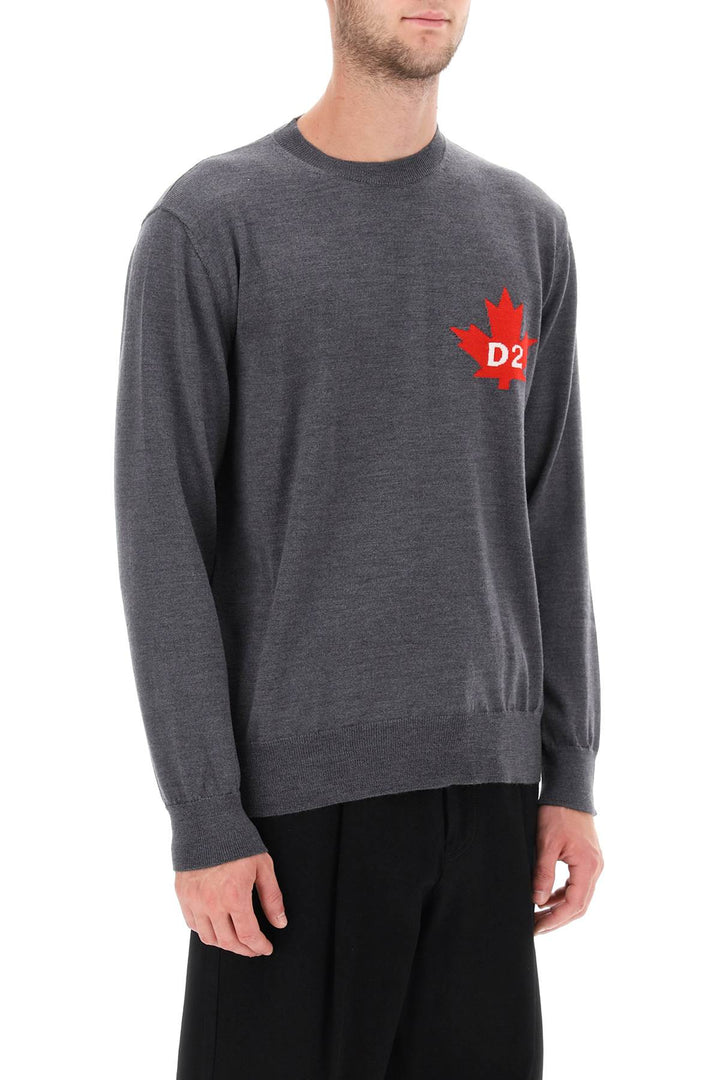 D2 Leaf Wool Sweater - Dsquared2 - Men