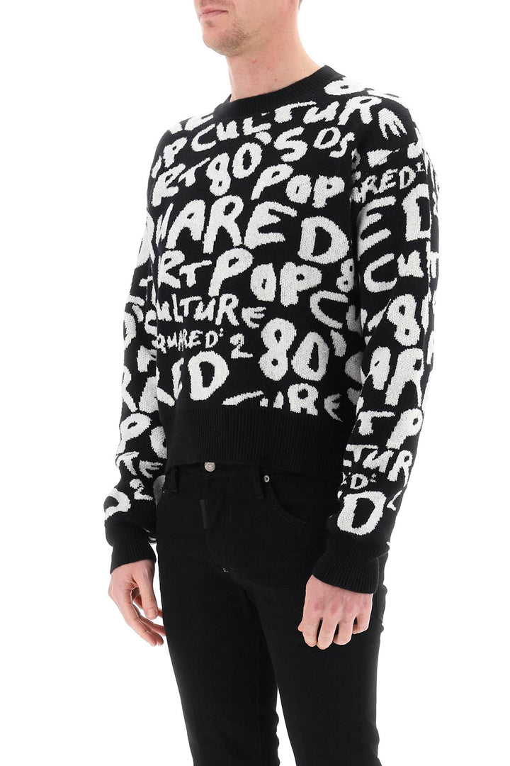 Allover Lettering Sweater - Dsquared2 - Men