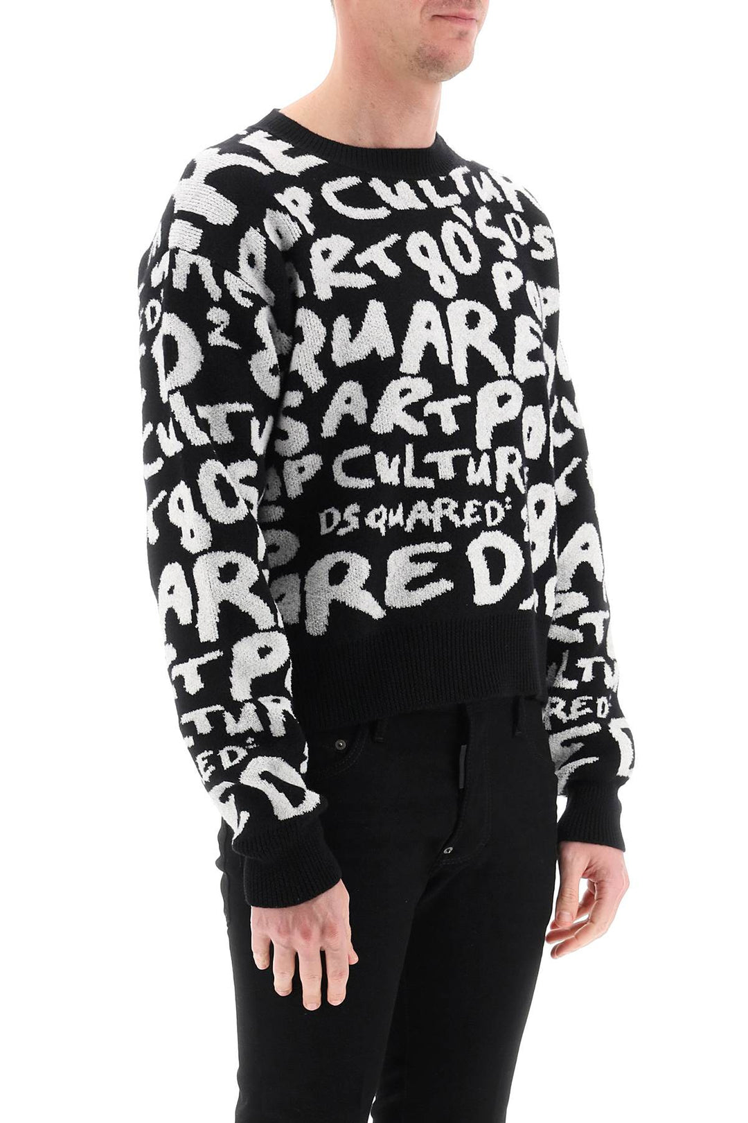 Allover Lettering Sweater - Dsquared2 - Men