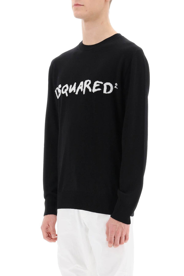 Textured Logo Sweater - Dsquared2 - Men