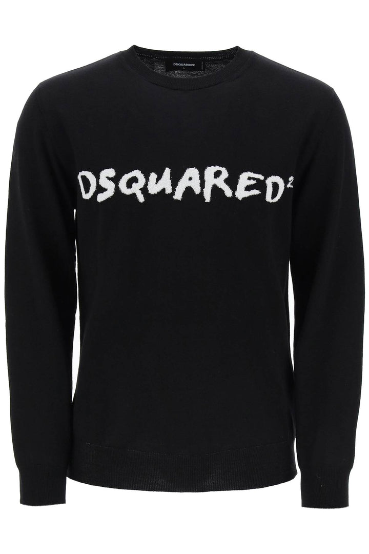 Textured Logo Sweater - Dsquared2 - Men