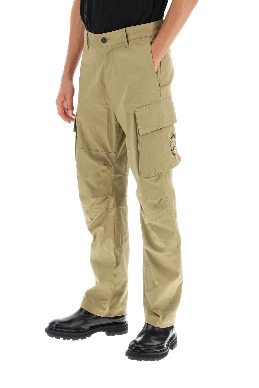 Regular Fit Cargo Pants - Dsquared2 - Men