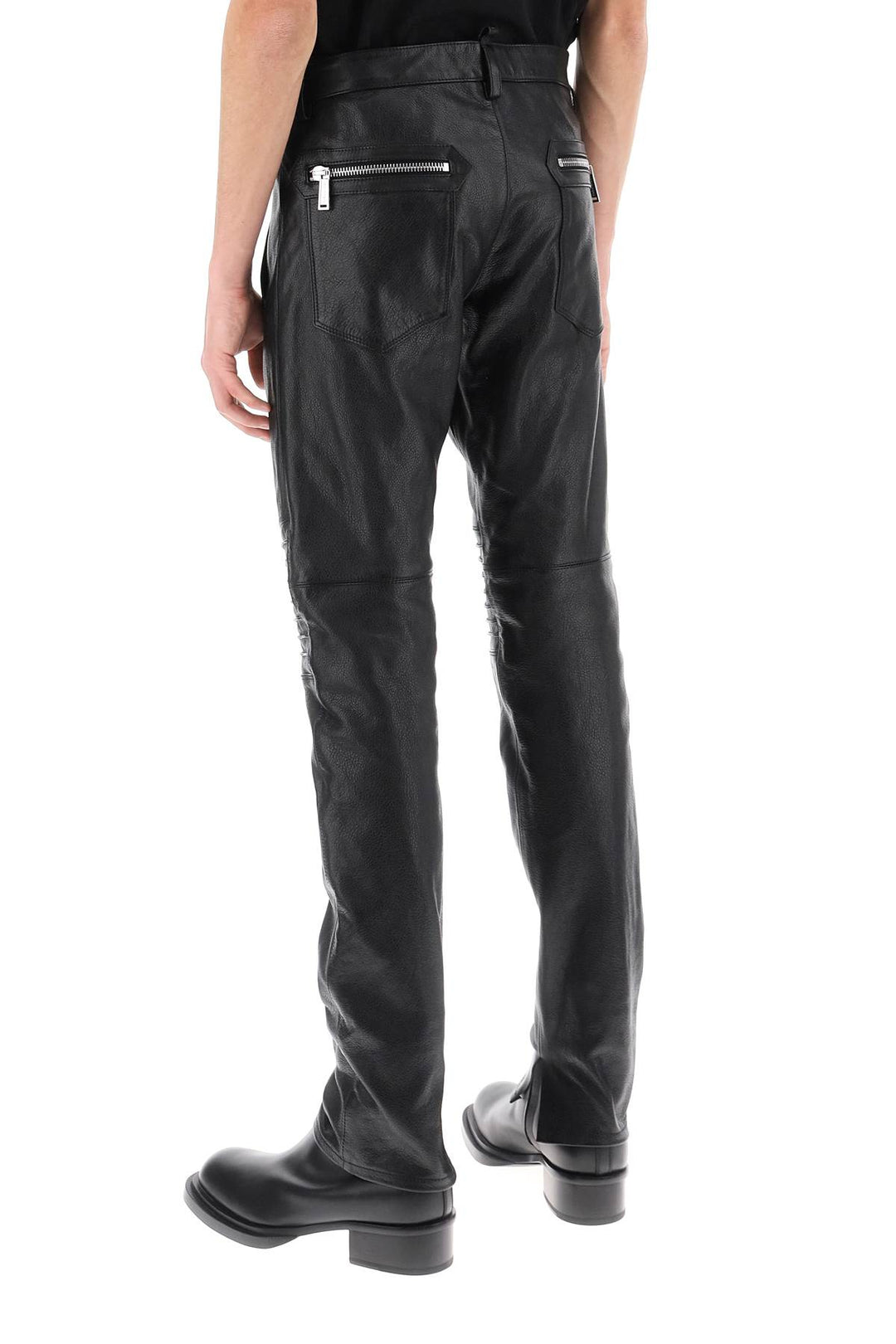 Rider Leather Pants - Dsquared2 - Men