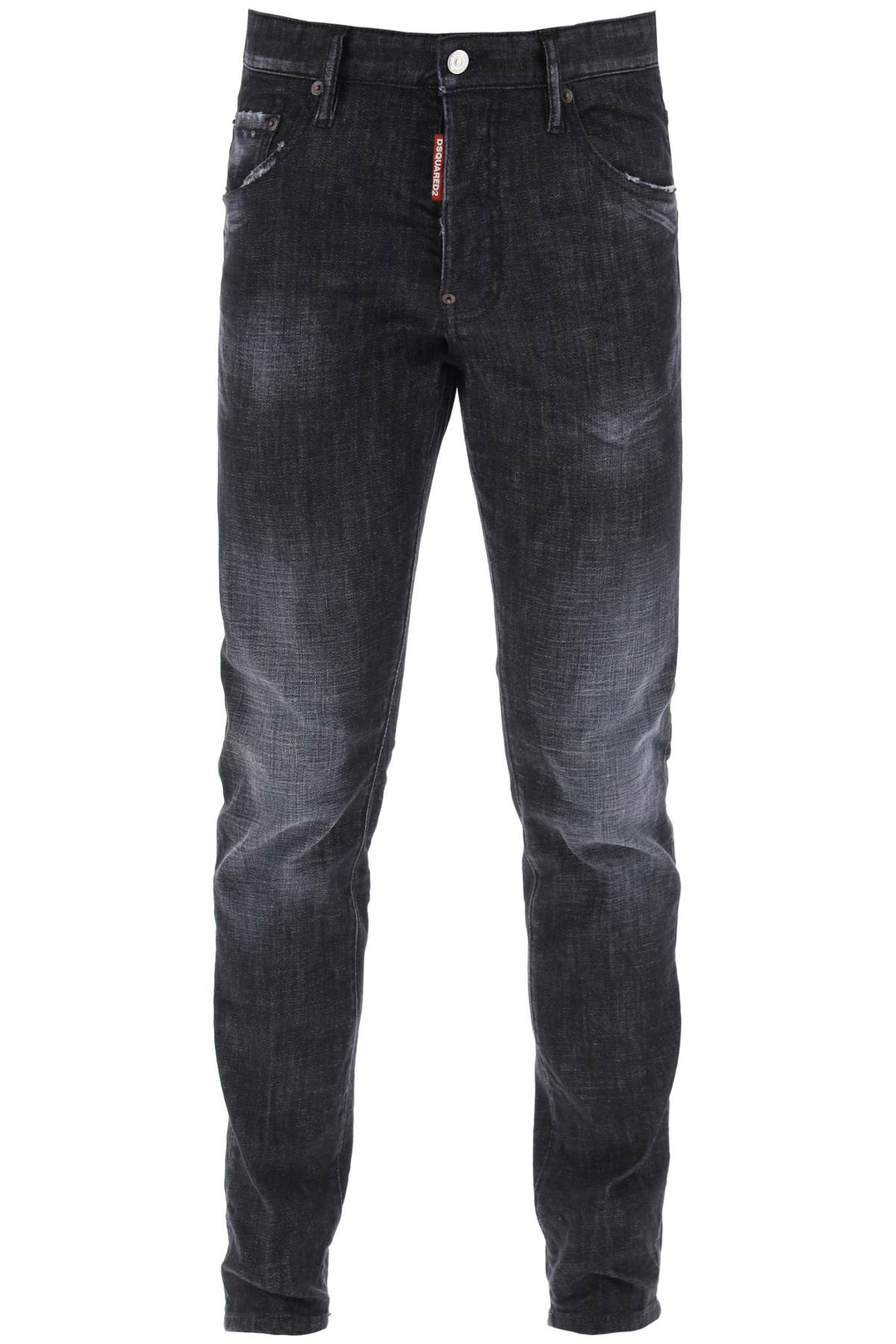 Skater Jeans In Black Clean Wash - Dsquared2 - Men