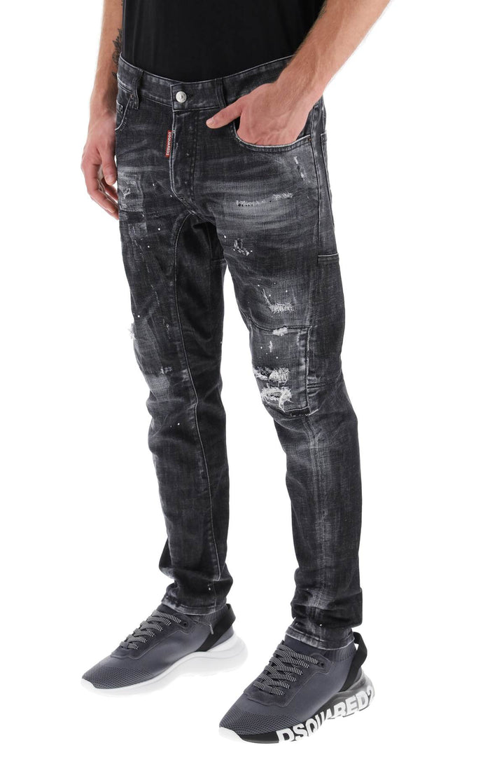 Distressed Tidy Biker Jeans - Dsquared2 - Men