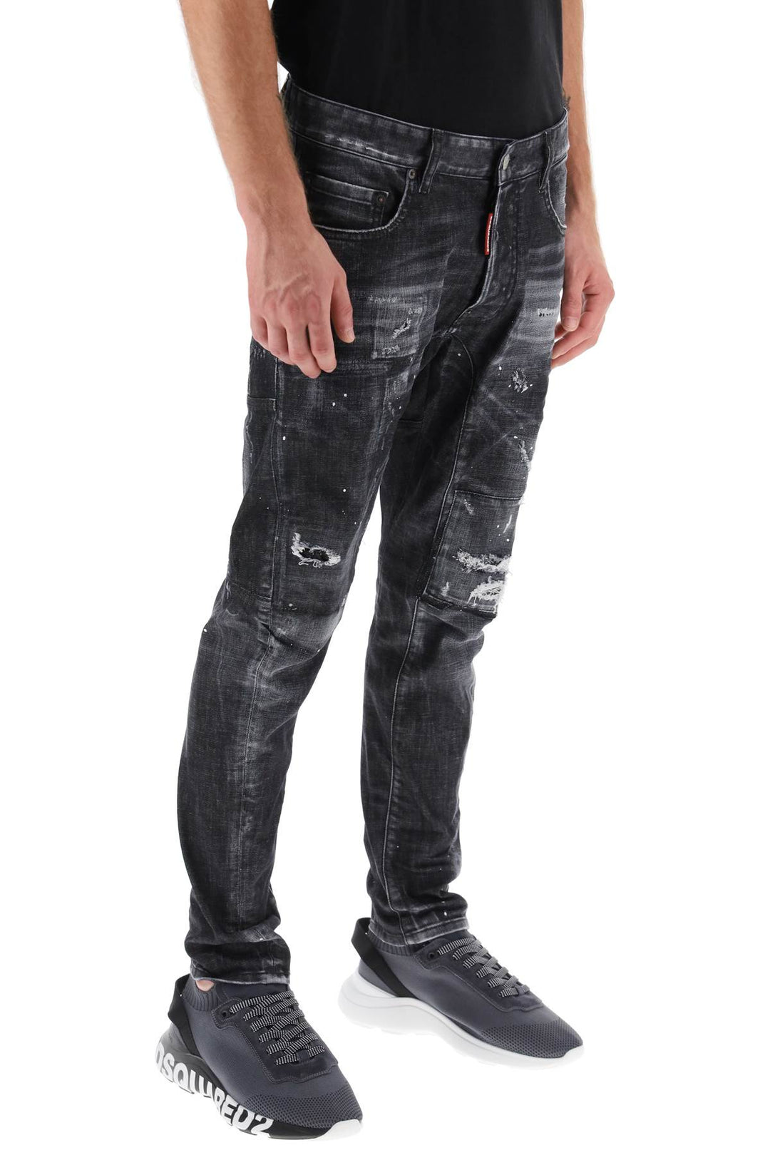 Distressed Tidy Biker Jeans - Dsquared2 - Men