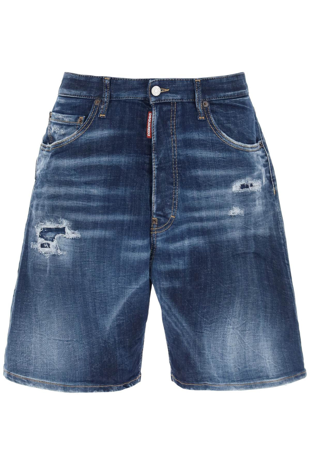 Loose Shorts In Used Denim - Dsquared2 - Men