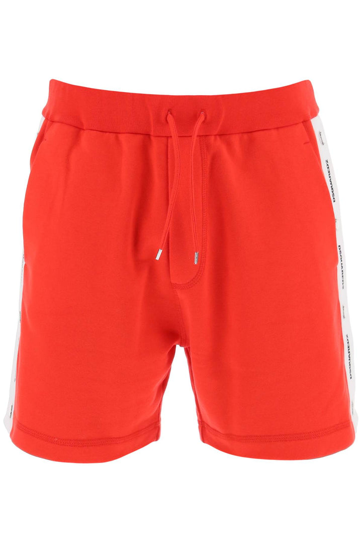 Burbs Sweatshorts With Logo Bands - Dsquared2 - Men