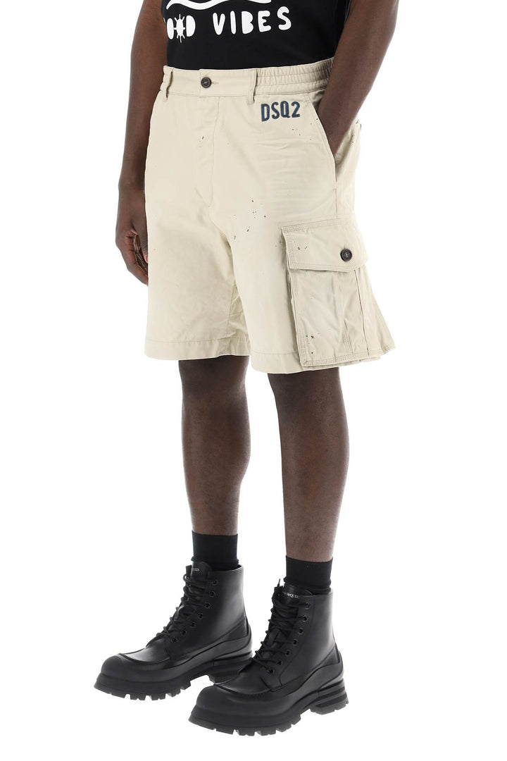 D2 Stamps 64 Cargo Shorts - Dsquared2 - Men