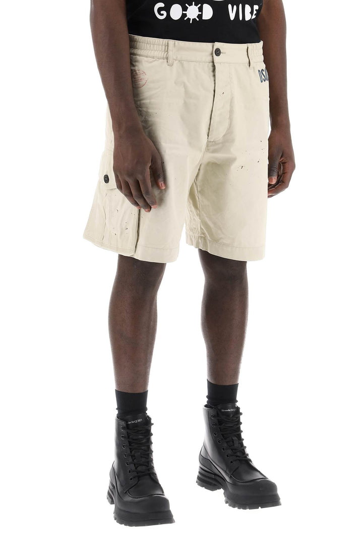 D2 Stamps 64 Cargo Shorts - Dsquared2 - Men