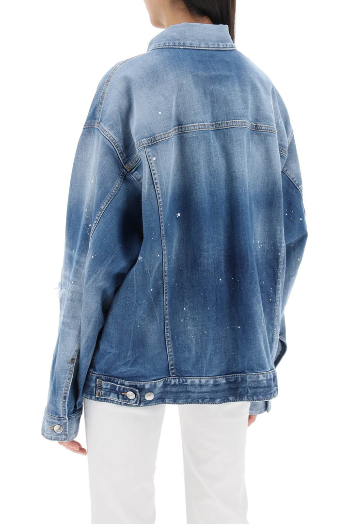 Medium Ice Spots Wash Denim Jacket - Dsquared2 - Women