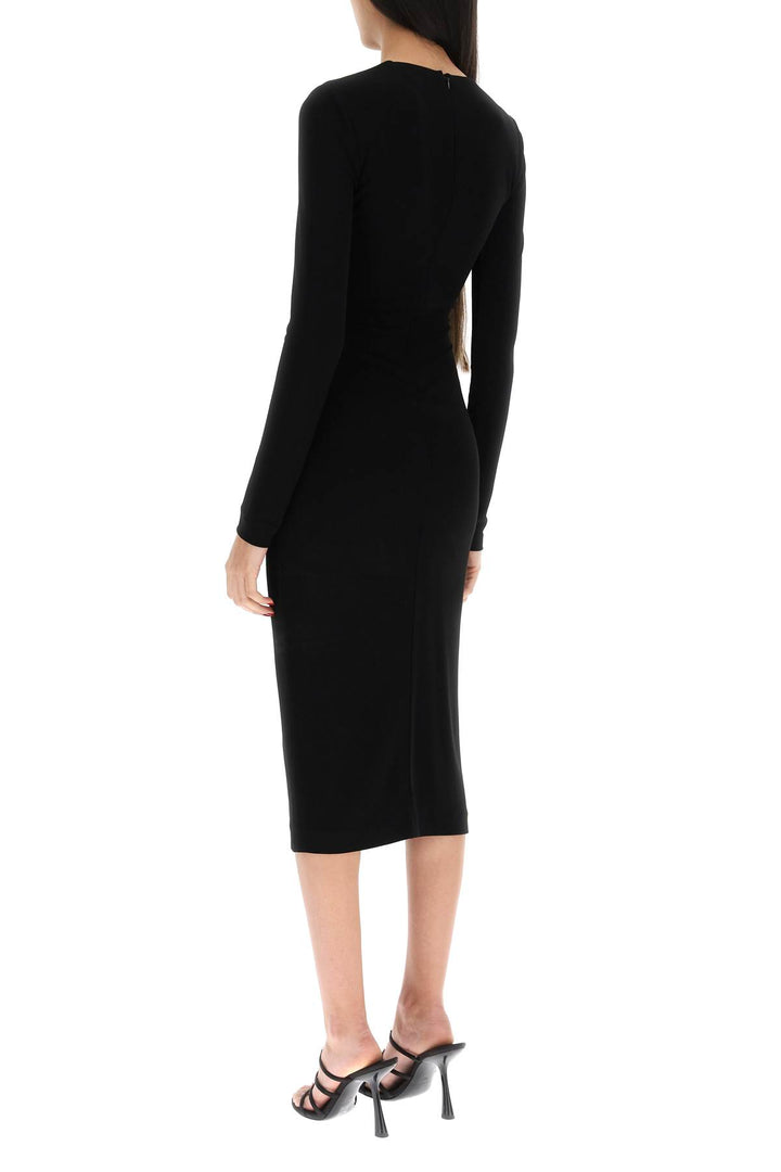 'Peekaboo' Jersey Midi Dress - Dsquared2 - Women