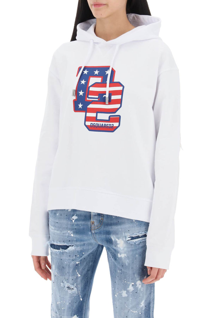 Cool Fit Hoodie With Graphic Print - Dsquared2 - Women