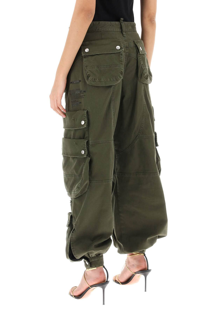 Wide Leg Cargo Pants - Dsquared2 - Women