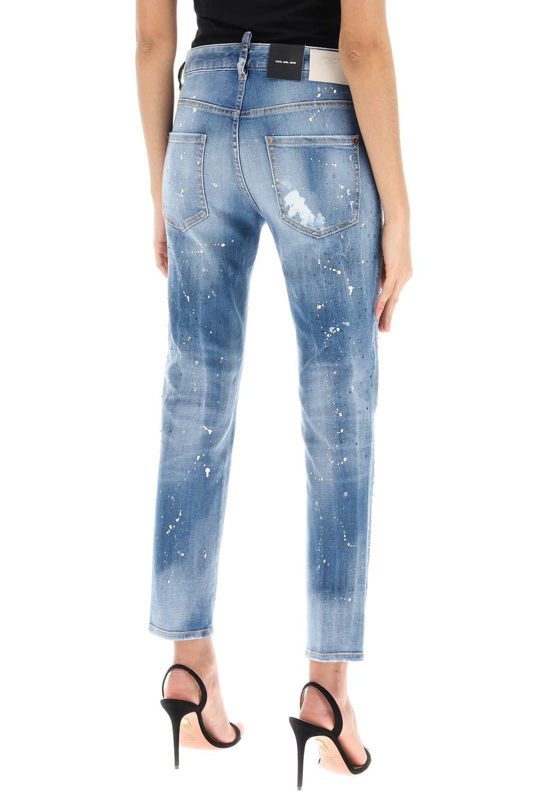 Cool Girl Jeans In Medium Ice Spots Wash - Dsquared2 - Women