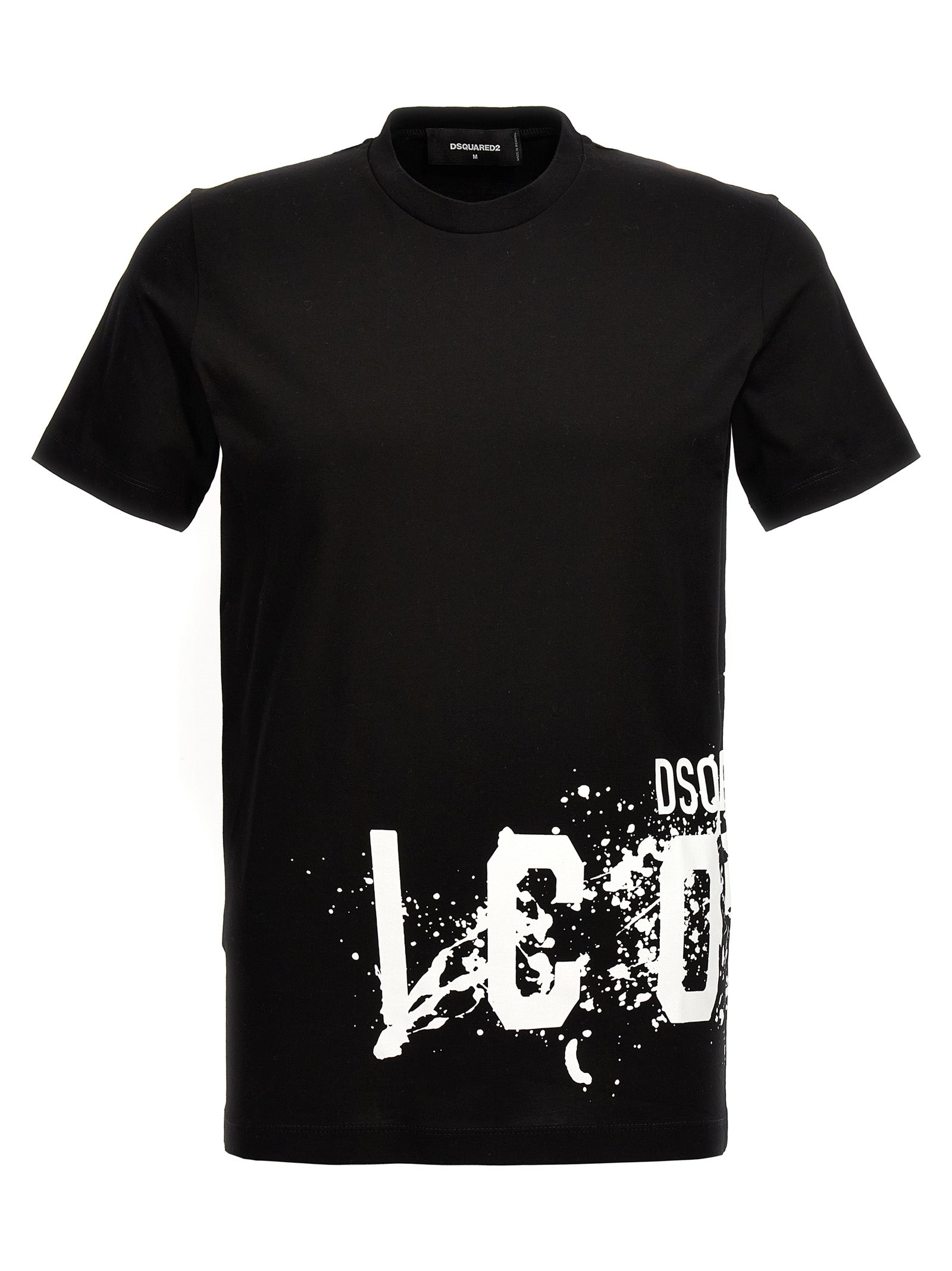 Dsquared2 Icon Splash T-Shirt Black - Wanan Luxury