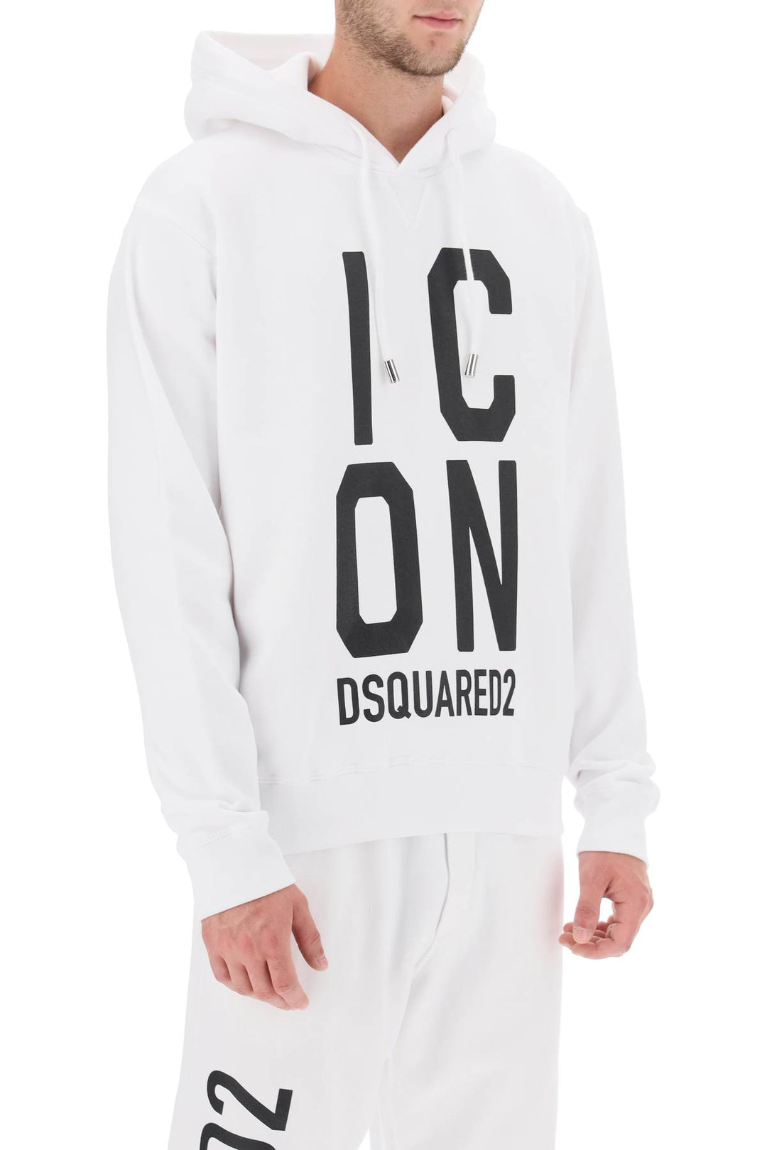 'Icon Squared' Cool Fit Hoodie With Logo Print - Dsquared2 - Men