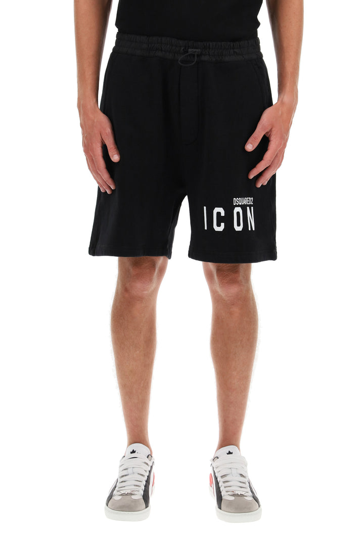 Sweatshorts With Logo Print - Dsquared2 - Men