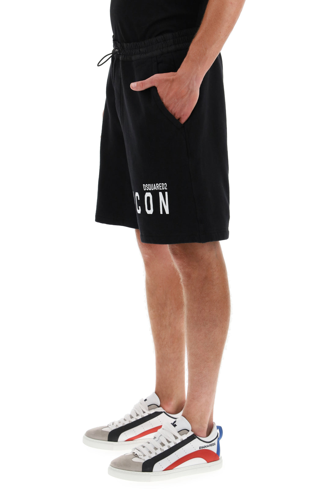 Sweatshorts With Logo Print - Dsquared2 - Men