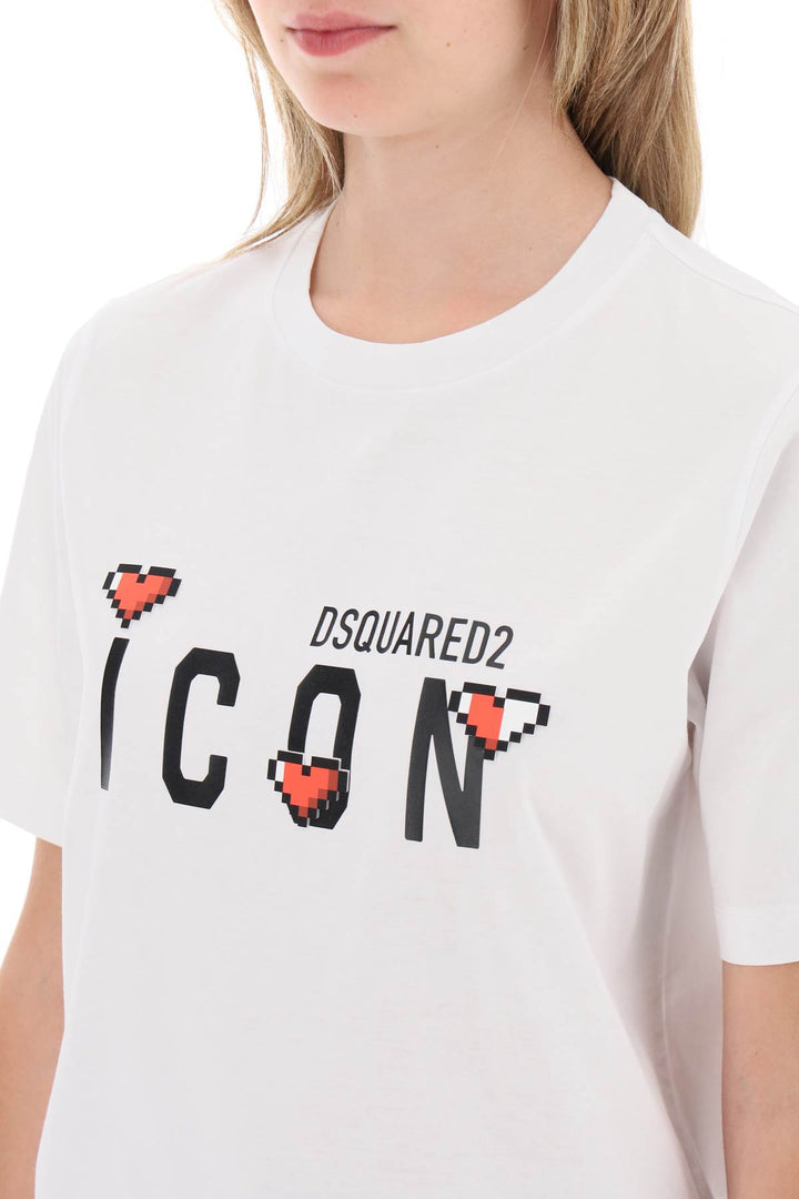 'Icon Game Lover' T Shirt - Dsquared2 - Women