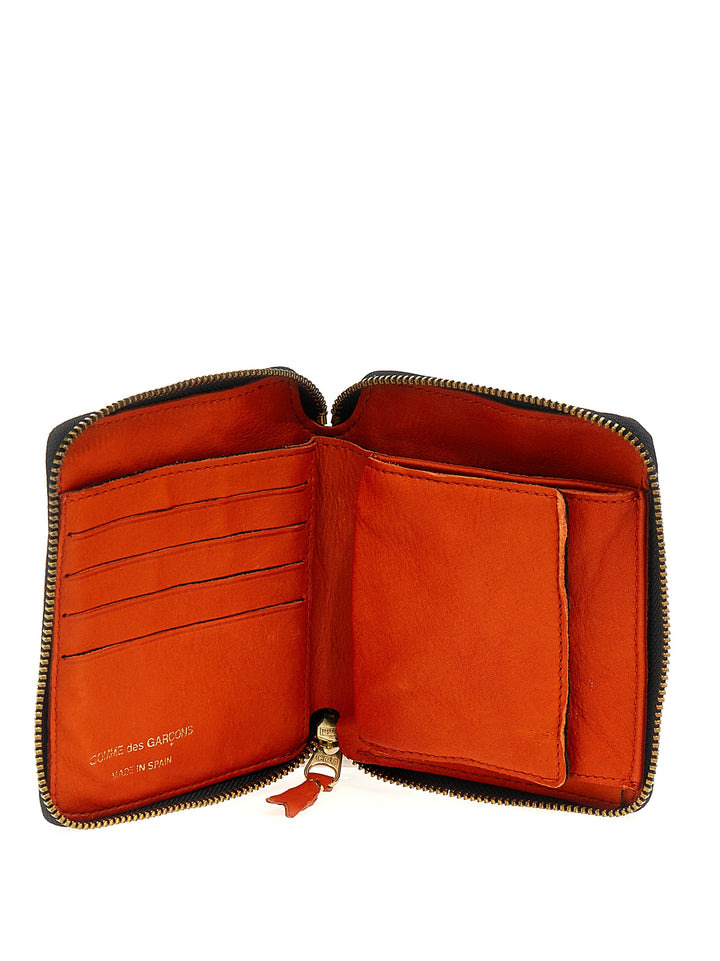 Washed Wallets, Card Holders Orange