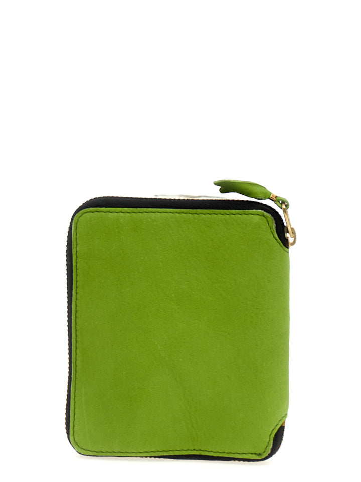 Washed Wallets, Card Holders Green