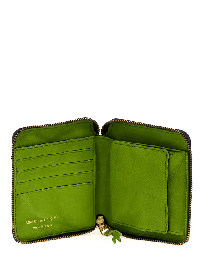 Washed Wallets, Card Holders Green