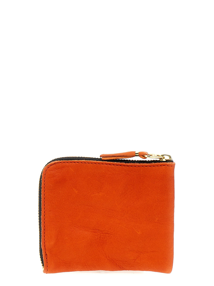 Washed Wallets, Card Holders Orange