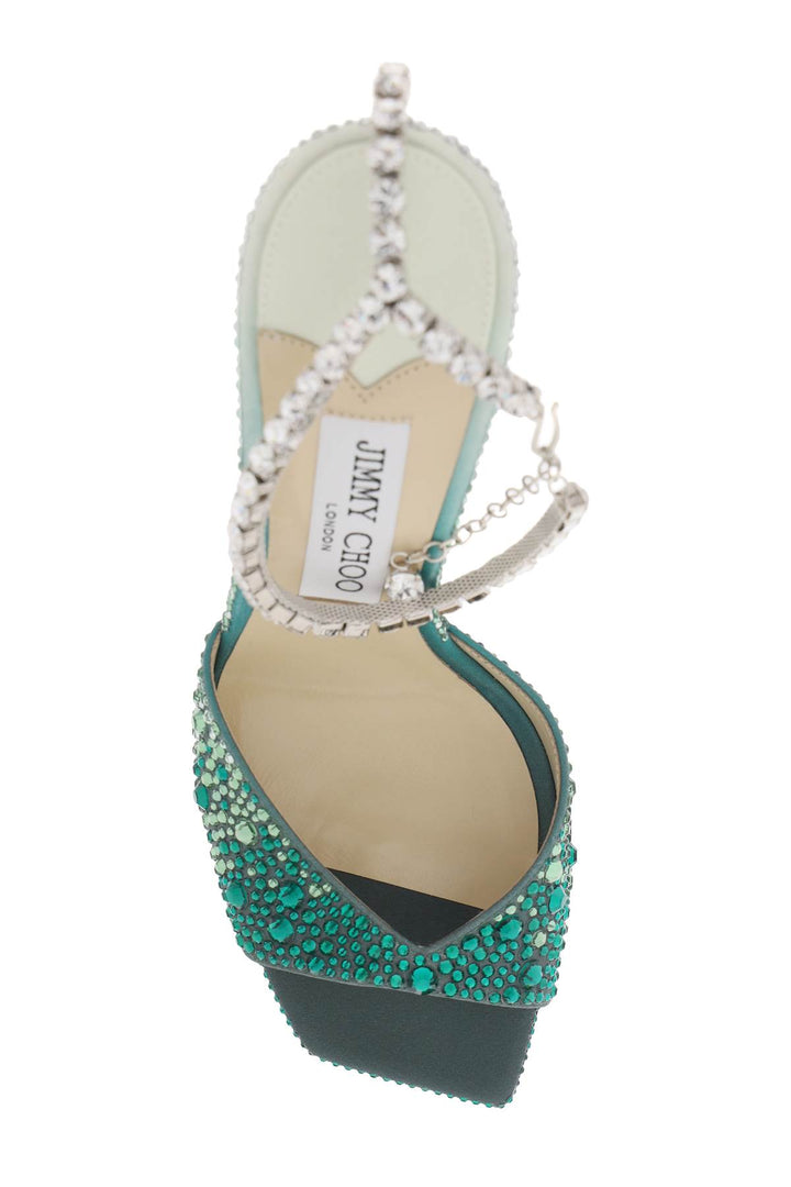 Saeda 100 Sandals With Degradé Crystals - Jimmy Choo - Women