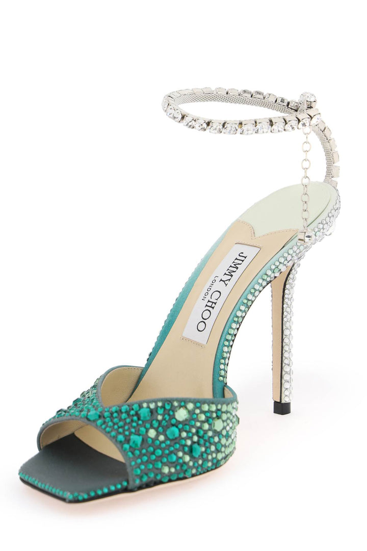 Saeda 100 Sandals With Degradé Crystals - Jimmy Choo - Women