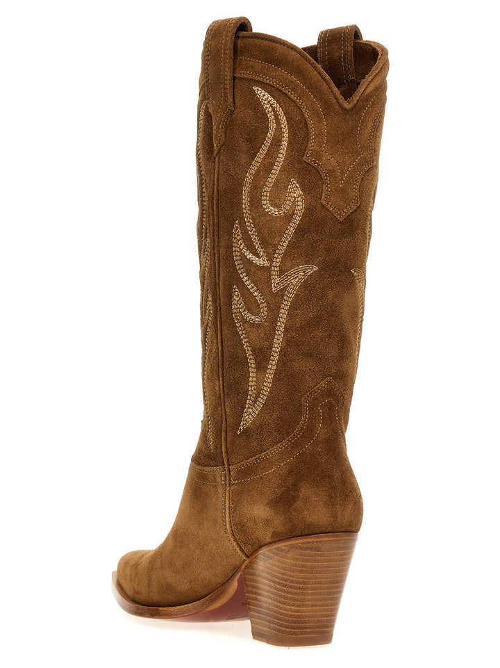 Santa Fe Boots, Ankle Boots Beige