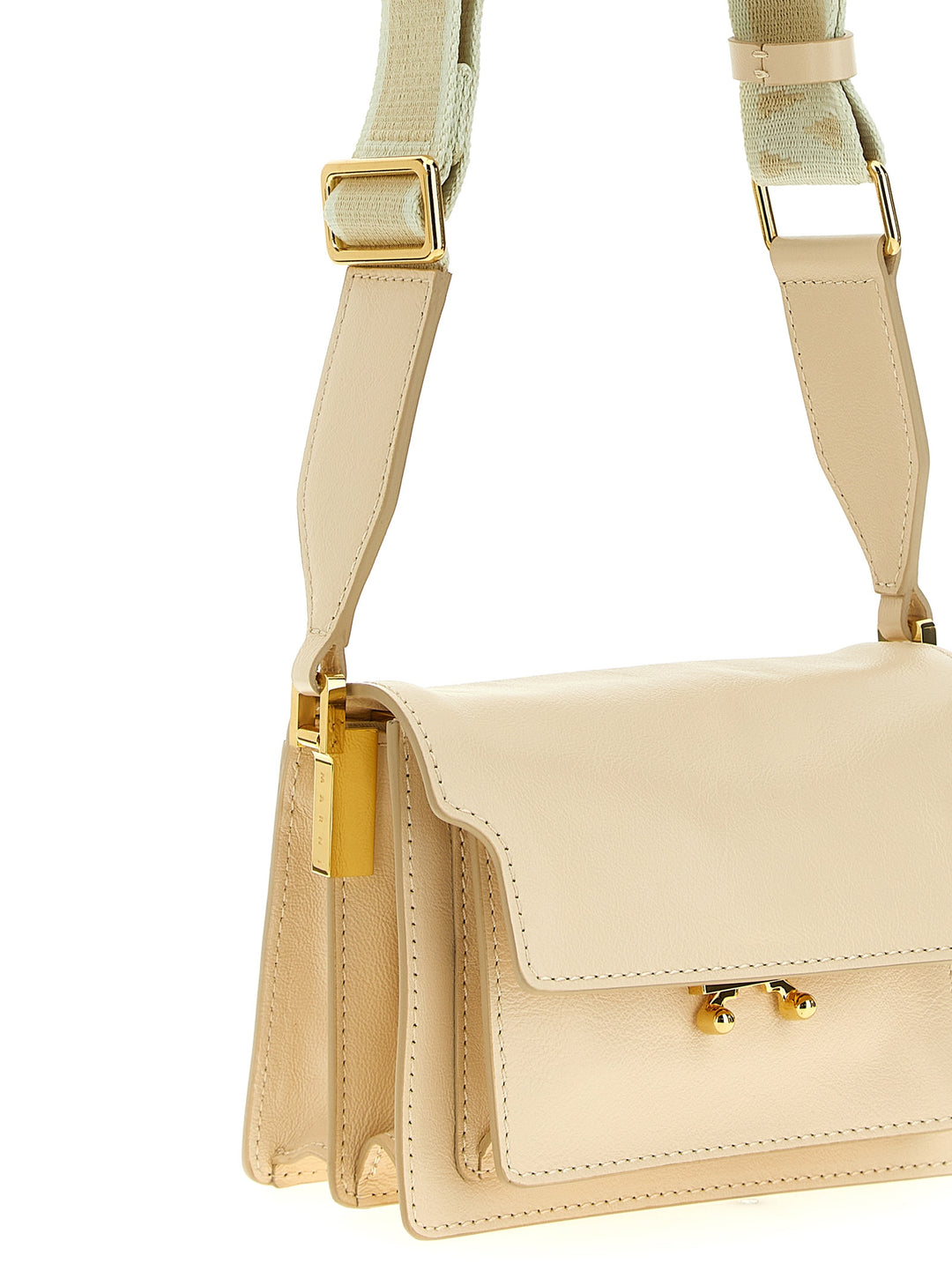 Trunk Soft Shoulder Bags Beige