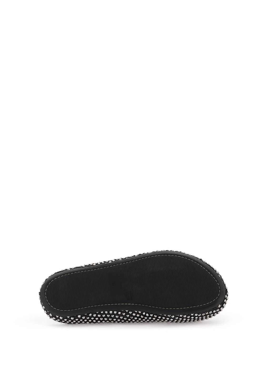 Leather Fussbett Clogs With Rhinestones - Marni - Women