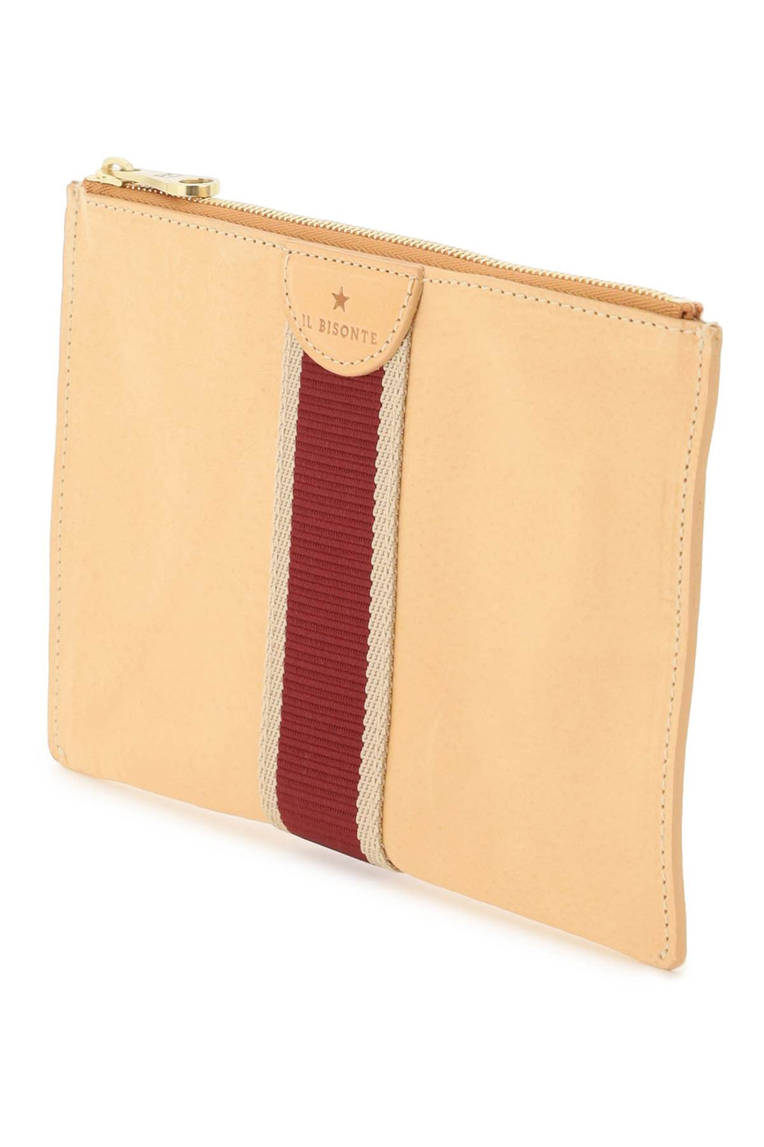 Leather Pouch With Ribbon - Il Bisonte - Women